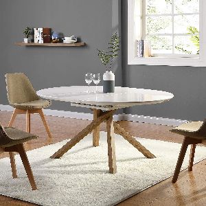 2 Seater Wooden Dining Table Set