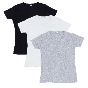 Ladies V Neck T-Shirts