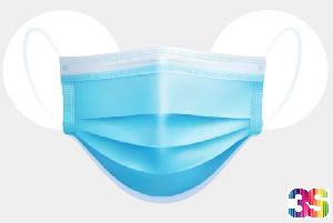 3 Ply Melt Blown Surgical Face Mask