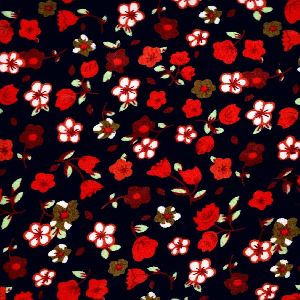 printed velvet fabric, width 58