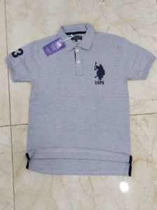 Mens Plain Knitted Polo T-Shirts