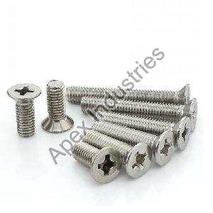 Mild Steel CSK Phillips Head Machine Screws