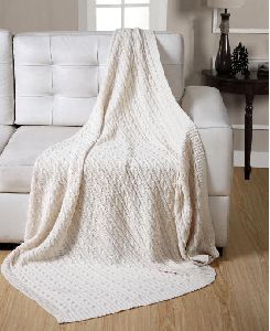 Cotton Knitted Throw
