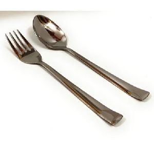 Stainless Steel Dessert Spoon and Fork Set