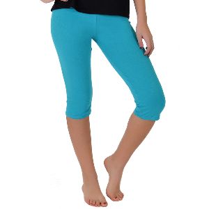 Cotton Knee Length Leggings