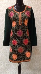 Embroidered Woolen Kurti