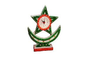 Marble Star Table Clock
