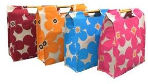 PP Laminated Juco Shopping Bag with Bamboo Handle