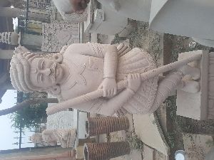 sandstone dwarpal statue