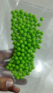 Green balls for cake decoration