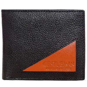 Wallet Men Leather Black Cardholder