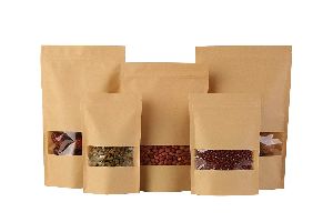 Kraft Paper Standup Zipper Pouches