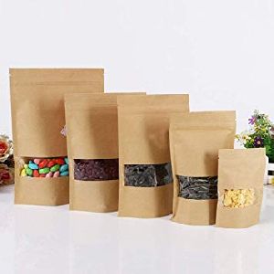 Kraft Paper Standup Zipper Pouches