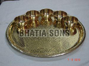 Brass Thali Set