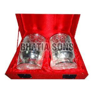Silver Plated Glass Gift Set