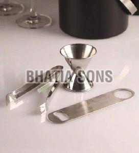 Stainless Steel 3 Piece Bar Set