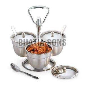Stainless Steel Revolving Pickle Stand