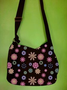 COTTON SLING BAG .