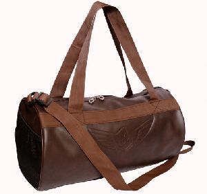 Leather gym bag