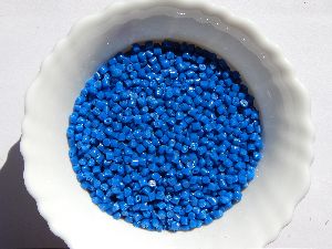 Blue HDPE Cap Granules