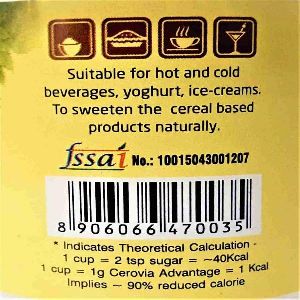 Cerovia Stevia Sugarless Sweetener Jar