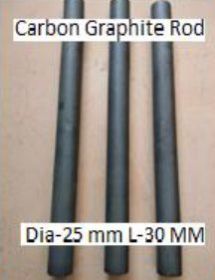 25 mm Dia. Round Carbon Graphite Rods