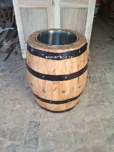 Grocery Storage Wooden Drum