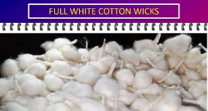 White cotton wicks