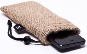 Jute Mobile Pouch