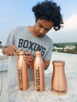 Pure Copper Water Bottle