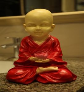 Monk Red Dress Garden Decors