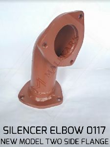 0117 New Model Two Side Flange Silencer Elbow