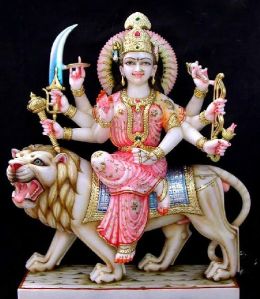 Marble Durga Mata Statue