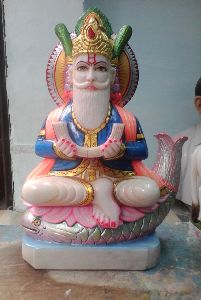 Marble Jhulelal Statue