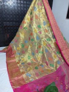Banarasi tissue silk tilfi saree