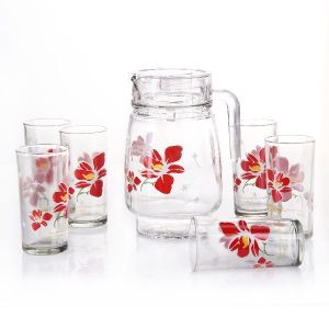 Flower Glass Jug