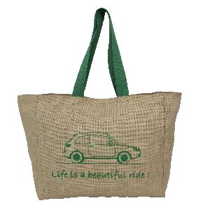 inside poly lining non laminated jute tote bag