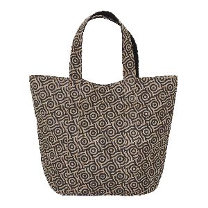 pp laminated inside polyester lining jute beach bag