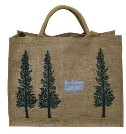 PP Laminated Jute Shopping Bag With Padded Rope Handle