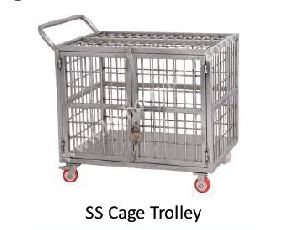 stainless steel cage trolley