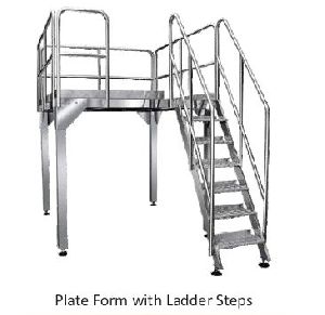 Stainless Steel Platform Step Ladder