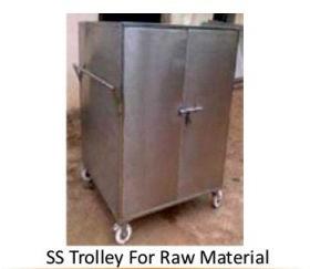 Stainless Steel Raw Material Trolley