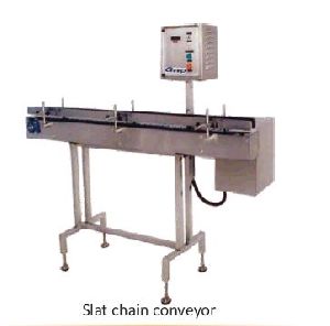 stainless steel slat chain conveyor