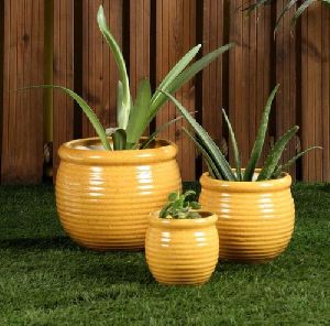 ROUND CERAMIC POT