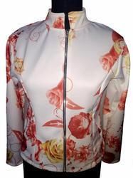 Girls Printed Collar Jacket