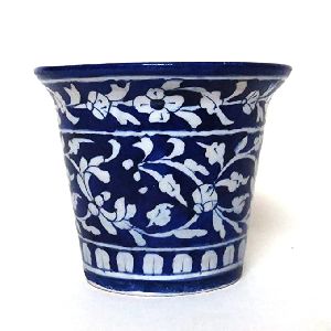 Jaipuri Blue Pottery Planter
