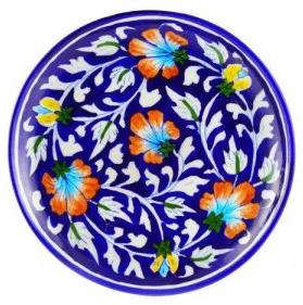 Jaipuri Blue Pottery Plate