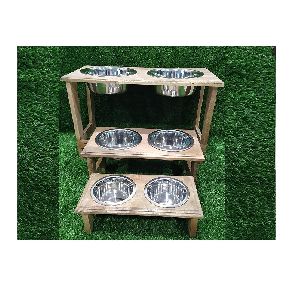 wood dog feeders