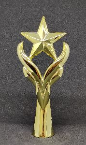 zinc alloy gold star trophy