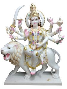 Maa Laxmi Statue in white marble